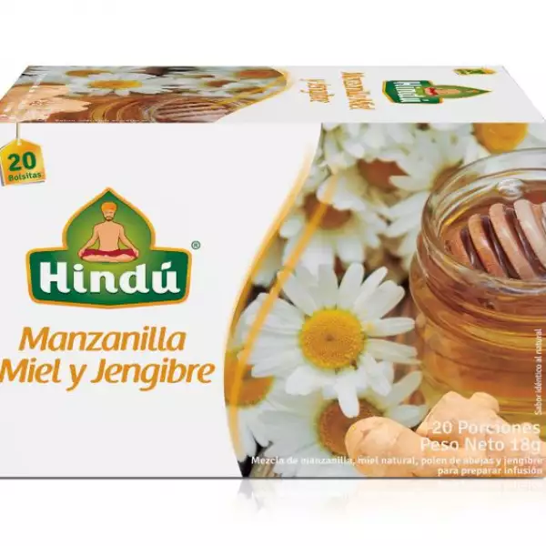 AROMATICA HINDÚ MANZANA MIEL JENGIBRE X20 SOBRES
