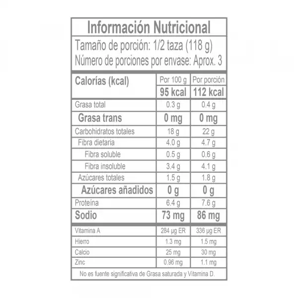 ARVEJA ZENÚ CON ZANAHORIA X580g