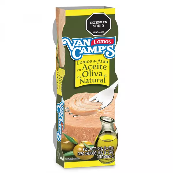 ATÚN VANCAMPS ACEITE DE OLIVA X3U X80g