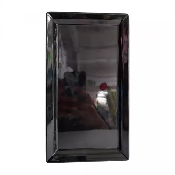 BANDEJA H y M RECTANGULAR NEGRA PEQUEÑA