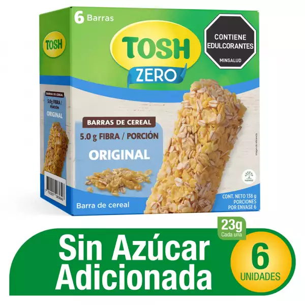 BARRA CEREAL TOSH LYNE X6 UNIDADES X138g