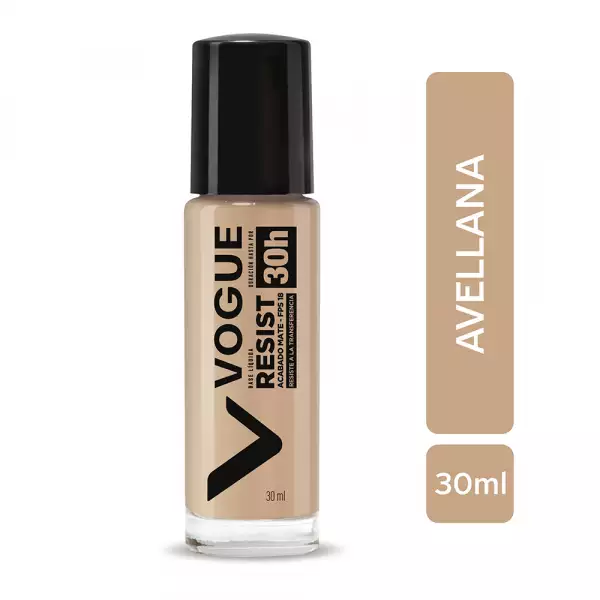 BASE MAQUILLAJE LIQUIDO VOGUE RESIST AVELLANA X30ml