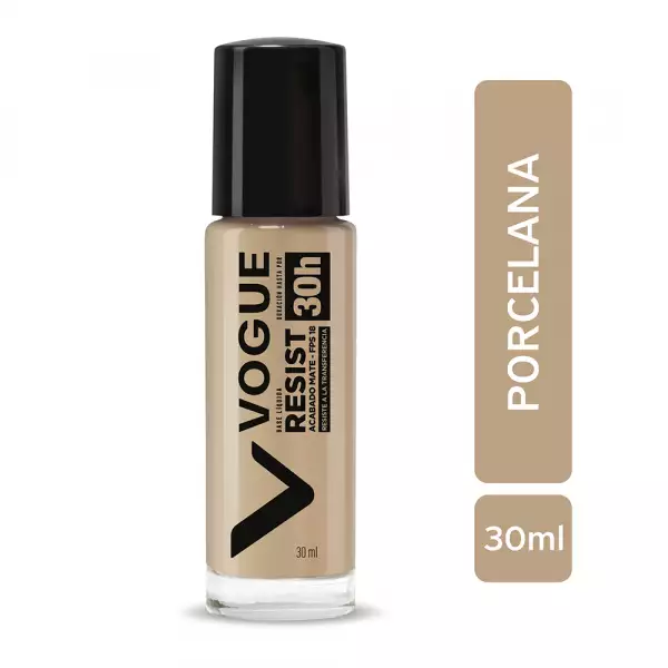 BASE MAQUILLAJE LIQUIDO VOGUE RESIST PORCELANA X30ml