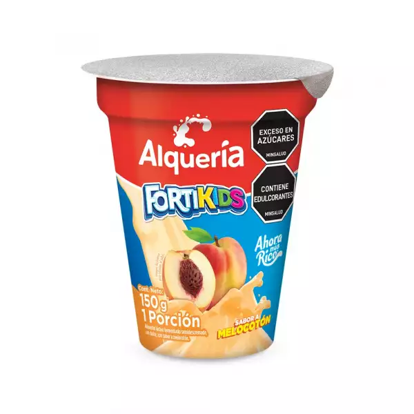 BEBIDA LÁCTEA  FORTIKIDS MELOCOTON VASO X150g