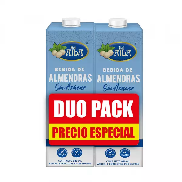BEBIDA LIQUIDA ALMENDRA DEL ALBA X2 X946ml PRECIO ESPECIAL