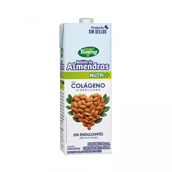 BEBIDA LÍQUIDA ALMENDRA FORZA TONING SIN AZÚCAR X946ml