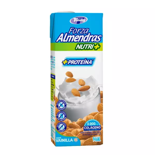 BEBIDA LÍQUIDA ALMENDRA FORZA TONING VAINILLA X946ml