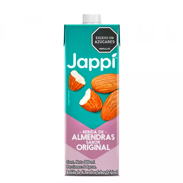 BEBIDA LÍQUIDA ALMENDRA JAPPI NATURAL CAJA X900ml