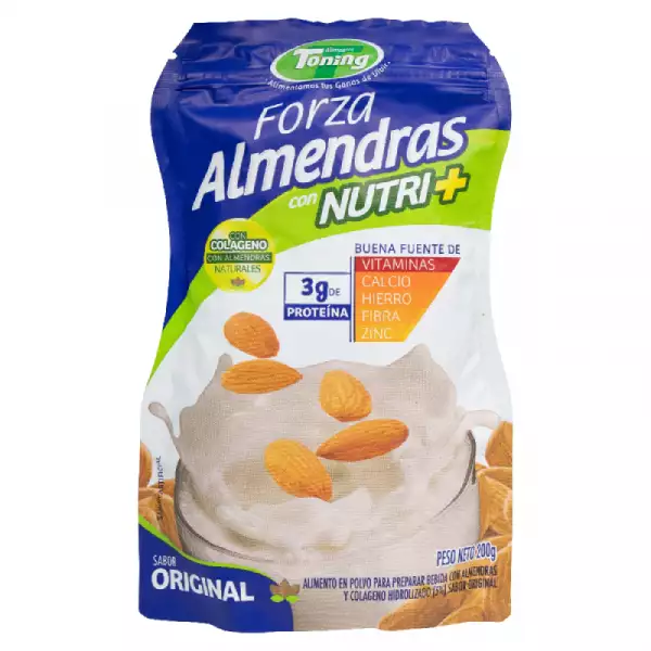 BEBIDA POLVO ALMENDRA FORZA TONING ORIGINAL COLÁGENO X200g