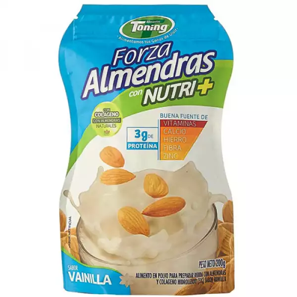 BEBIDA POLVO ALMENDRAS FORZA TONING VAINILLA X200g