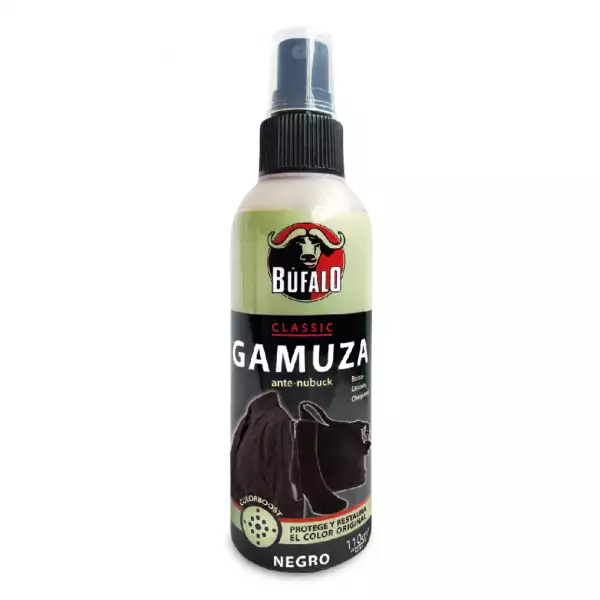 BETÚN BÚFALO GAMUZA ATOMIZA NEGRO X110ml Mercado Zapatoca