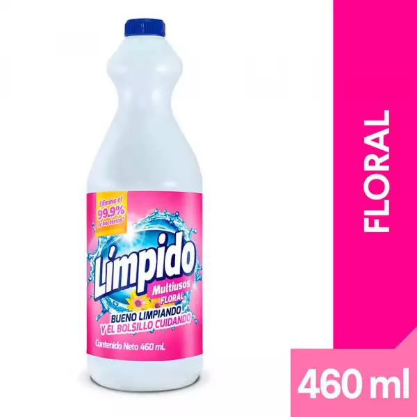 BLANQUEADOR LIMPIDO FLORAL X460ml