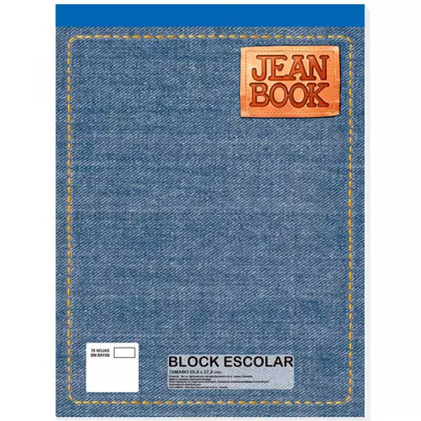BLOCK JEAN BOOK CARTA BLANCO X70h