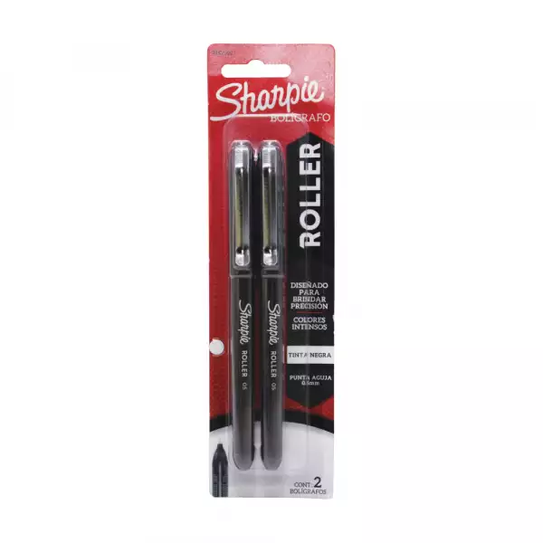 BOLIGRAFO SHARPIE ROLLER NEGRO X2u