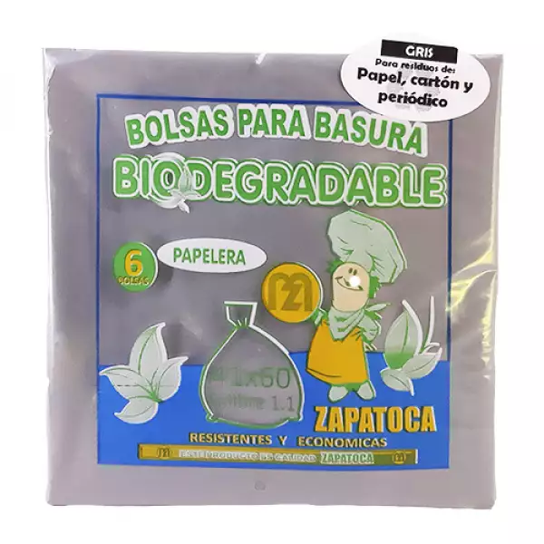 BOLSA BASURA ZAPATOCA SURTIDA 41X60 X6U
