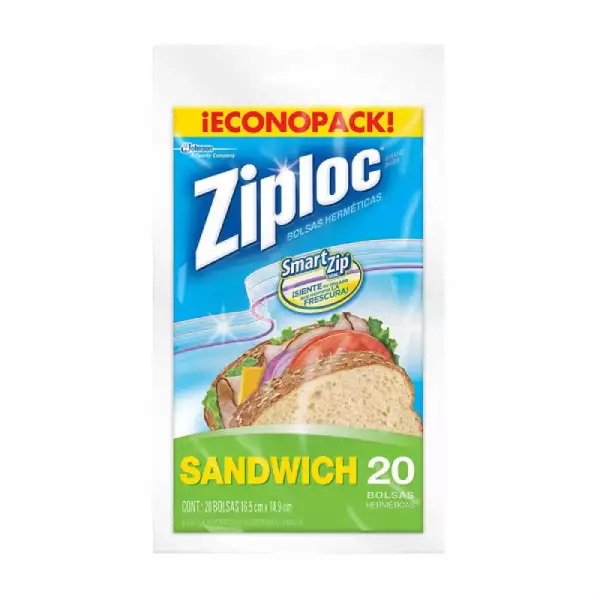 BOLSA ZIPLOC SANDWICH X20U