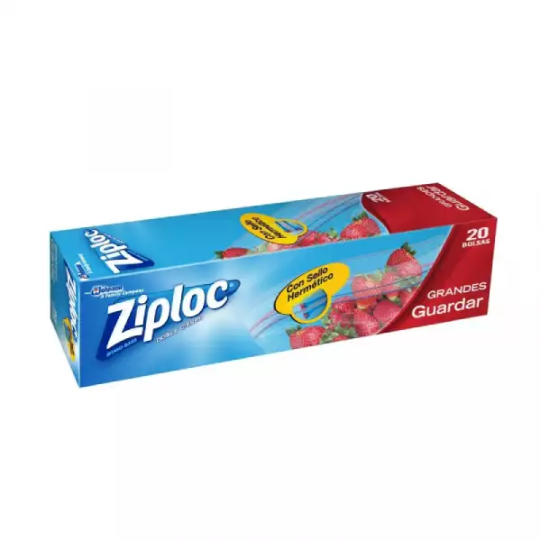 BOLSAS PLÁSTICAS ZIPLOC GRANDE X20 UNIDADES