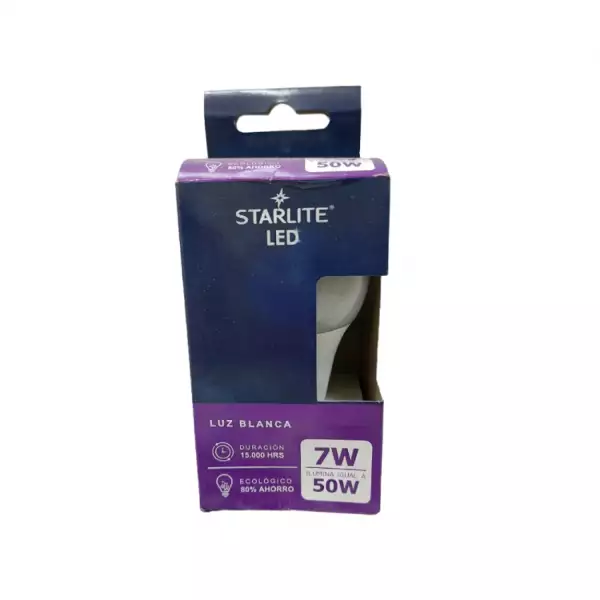 BOMBILLO STARLITE LED LUZ BLANCA X7W
