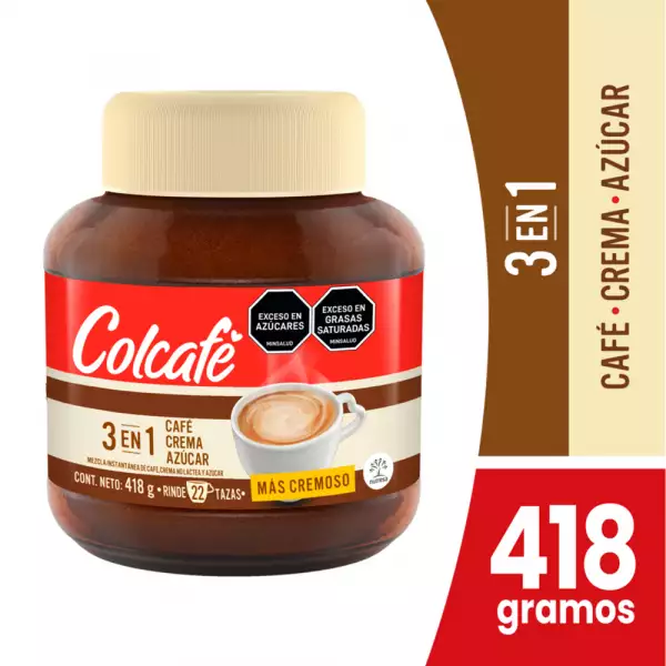 CAFE COLCAFE 3EN1 MAS CREMOSO X418g