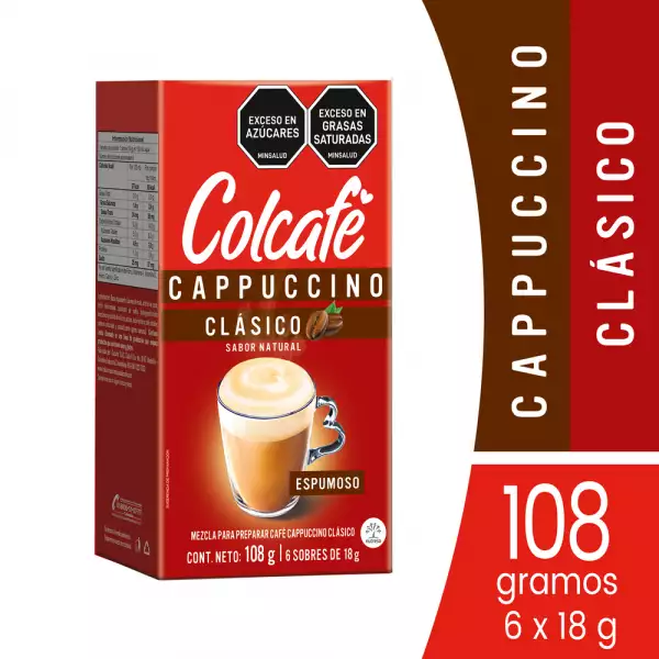 CAFÉ COLCAFÉ CAPPUCCINO CLÁSICO X6U X18g