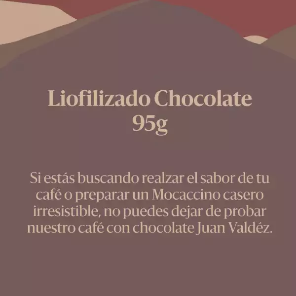 CAFÉ GRANULADO JUAN VALDEZ CHOCOLATE X95g
