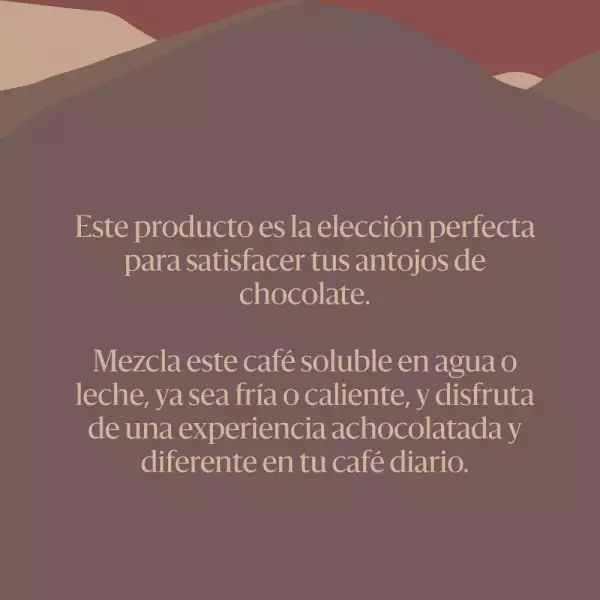CAFÉ GRANULADO JUAN VALDEZ CHOCOLATE X95g