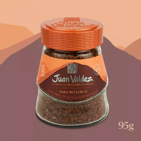 CAFÉ GRANULADO JUAN VALDEZ DULCE LECHE X95g