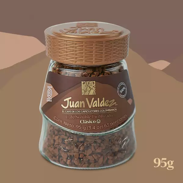 CAFE GRANULADO JUAN VALDEZ LIOFILIZADO CLASICO X95g