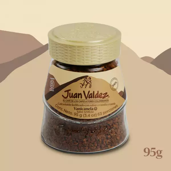 CAFÉ GRANULADO JUAN VALDEZ VANICANELA X95g