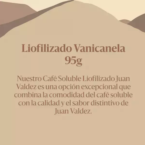 CAFÉ GRANULADO JUAN VALDEZ VANICANELA X95g
