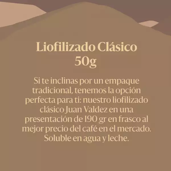 CAFE GRANULADO JUAN VALDEZ X50g