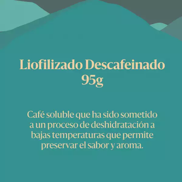 CAFÉ INSTANTANEO DESCAFEINADO JUAN VALDEZ LIOFILIZADO X95g