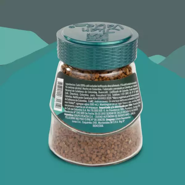 CAFÉ INSTANTANEO DESCAFEINADO JUAN VALDEZ LIOFILIZADO X95g