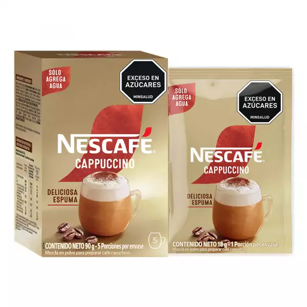 CAFÉ MIX INSTANTANEO NESCAFÉ CAPPUCCINO X5 X18g