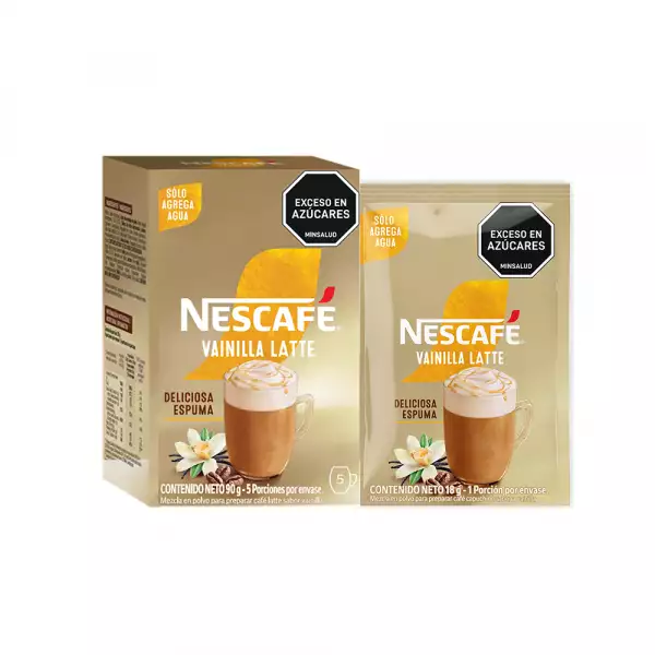 CAFÉ MIX INSTANTANEO NESCAFÉ VAINILLA X5 X18g