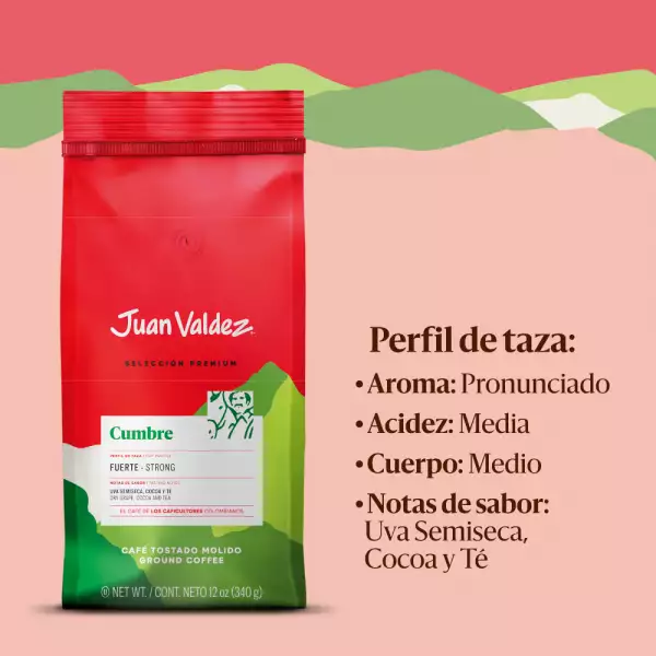 CAFÉ TOSTADO JUAN VALDEZ CUMBRE X340g