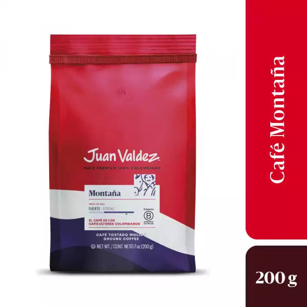 CAFÉ TOSTADO JUAN VALDEZ MONTAÑA X200g