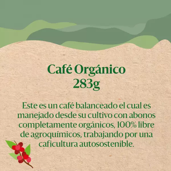 CAFÉ TOSTADO JUAN VALDEZ ORGANICO X283g