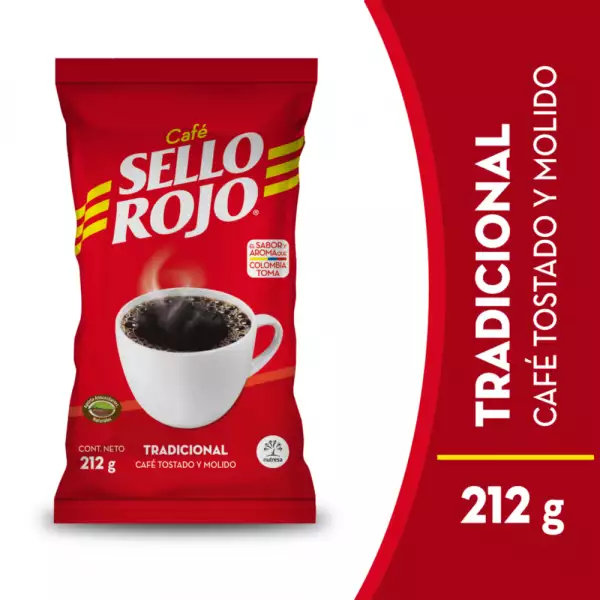 CAFE TOSTADO SELLO ROJO X212g