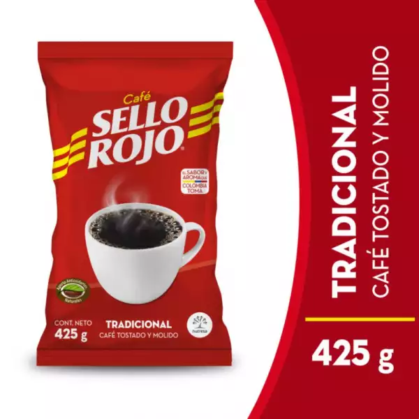 CAFE TOSTADO SELLO ROJO X425g
