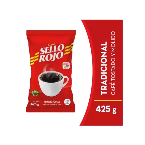 CAFE TOSTADO SELLO ROJO X425g