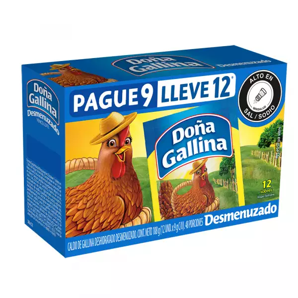 CALDO DOÑA GALLINA PAGUE 9 LLEVE 12 X9g