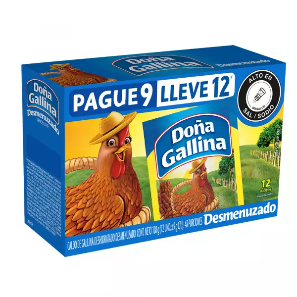 CALDO DOÑA GALLINA PAGUE 9U LLEVE 12U