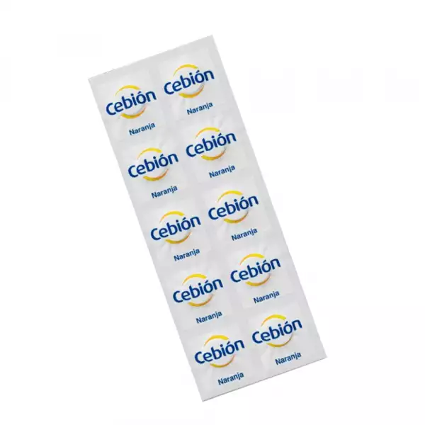 CEBION MASTICABLE NARANJA X10 TABLETAS