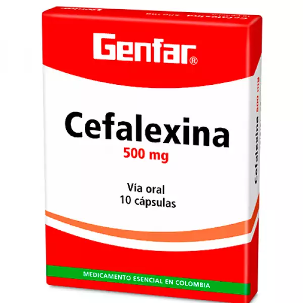 CEFALEXINA GENFAR X500mg X10 CÁPSULAS