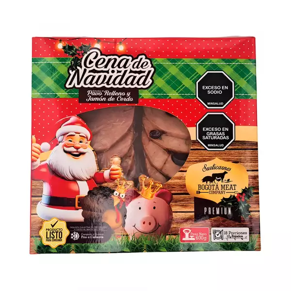 CENA NAVIDAD SURTICARNES NAVIDEÑA CAJA X600g