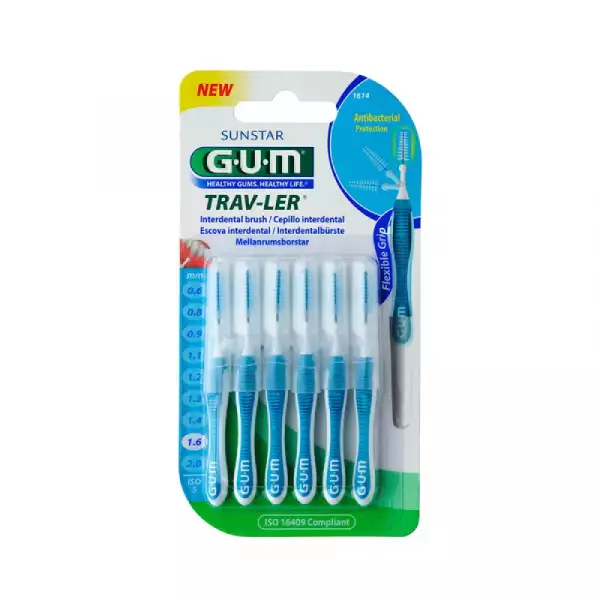CEPILLO INTERDENTAL VIAJERO FINO GUM X6U