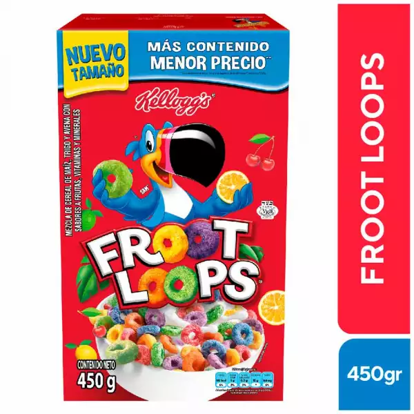 CEREAL KELLOGGS FROOT LOOPS X450g