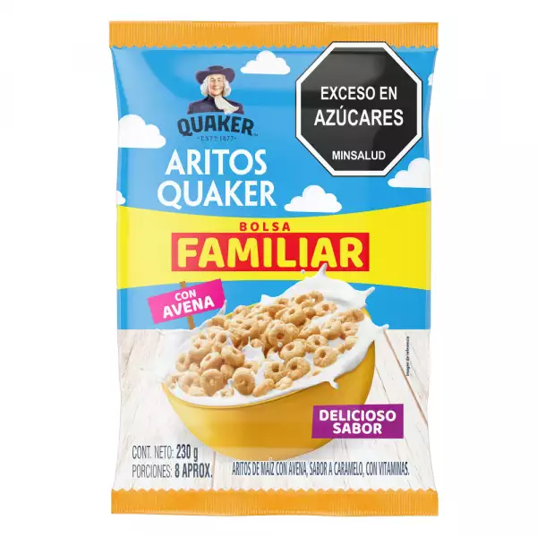 CEREAL QUAKER ARITOS CARAMELO X230g