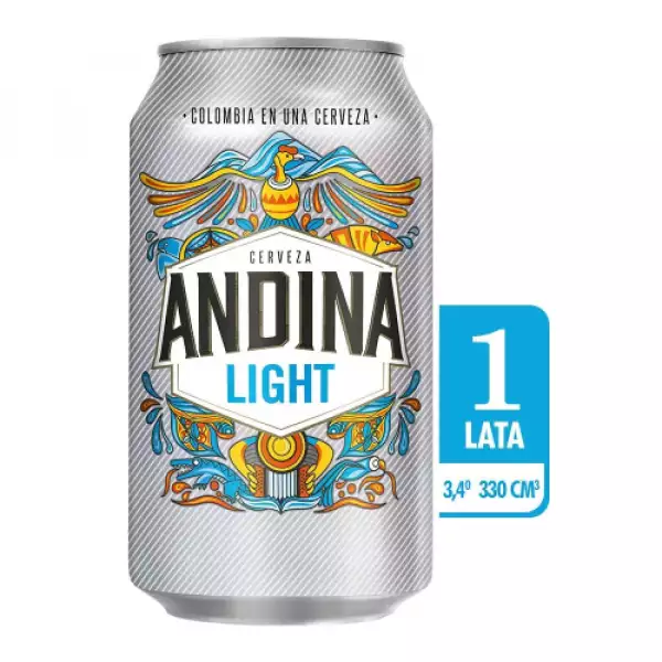 CERVEZA ANDINA LIGHT LATA X330ml